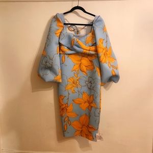 ASOS Design floral midi dress size US 8